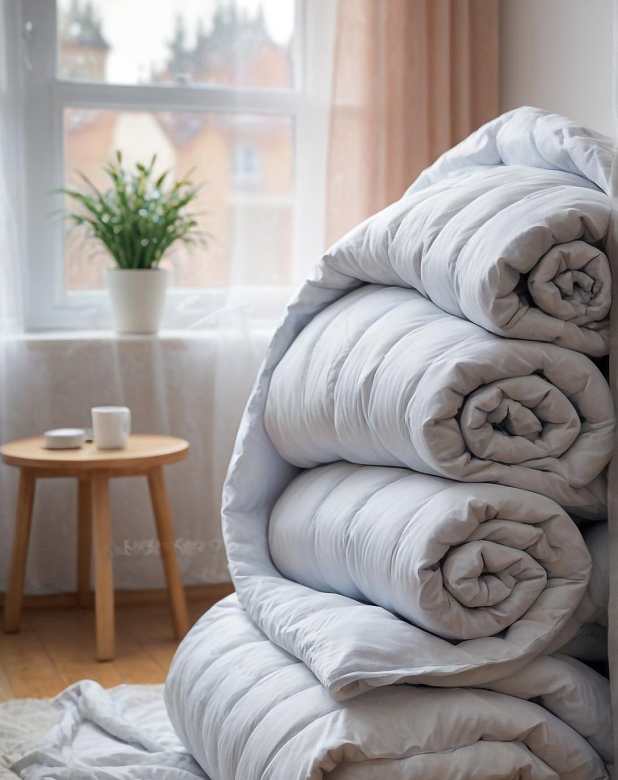 Одеяла и подушки