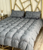 Набор одеяло и подушки 3Д  Ангелина, Графит