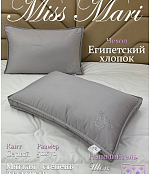 Подушка King Testo, Мягкая жесткость, шелк, Серый