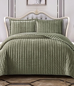 Покрывало Итальянский велюр, Темно-зеленый