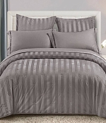 Комплект постельного белья с одеялом "King Stripe", Серый