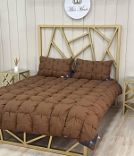 Набор одеяло и подушки 3Д  Ангелина, Коричневый