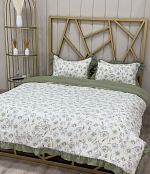 Комплект постельного белья с одеялом, Аллегра,  Муслин, Зеленый