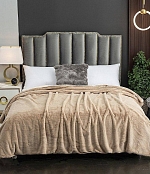 Плед меховой "Барни", Camel