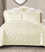 Покрывало Итальянский велюр, Молочный