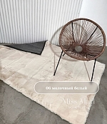 Коврик меховой "Мальдивский песок", Молочный