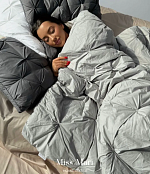  Одеяло  Testo 3D шелк, Серый