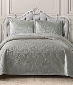 Покрывало Итальянский велюр, Зеленый, темно-зеленый