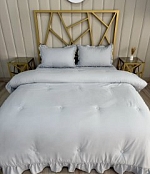 Комплект постельного белья с одеялом "Зефирка", Светло-серый