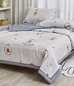 Детский комплект постельного белья с одеялом, «Satin Children Collection», Серый